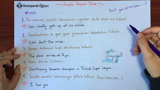 Simple Present Tense İngilizce Geniş Zaman  Ders 23 [upl. by Aitrop950]