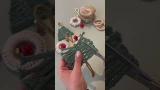 DIY Makramee Weihnachten Tutorial ✨ diymakramee diydeko tannenbaum weihnachten [upl. by Amber]