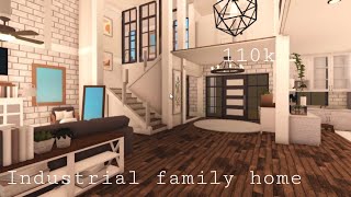 Roblox Bloxburg  Industrial Family Home 110k  House Build [upl. by Anidam]