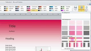 Designing a Poster Adding Content to your Microsoft Publisher Poster [upl. by Lander388]