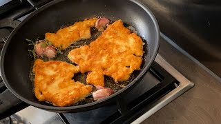 Chicken escalope recipe chicken schnitzel recipe [upl. by Kciregor]