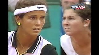 Monica Seles vs Mary Joe Fernandez Roland Garros 1997 QF [upl. by Yehc]