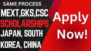 MEXT GKS CSC scholarships  2025  same process  apply now 🎓 scholarship mext [upl. by Nahaj]