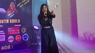 Junkiri  Asmita Adhikari Live Concert Singing South Korea 2024 asmitaadhikari [upl. by Kenlee]