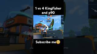 Free fire max 1vs4 kingfisher and p90😅🥹 freefire funny shortvideo ytshorts trending [upl. by Cara723]