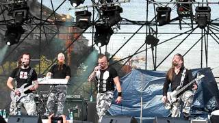 Sabaton  Panzer Battalion Live at Rock the City Festival Bucharest Romania 02072011 [upl. by Idnar689]