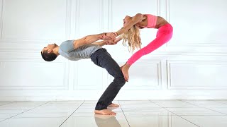 Acrobatic Duet Pair Stretching Contortion [upl. by Yleak]