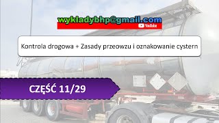 11 Testy na ADR Cysterny  zasady przewozu i oznakowanie [upl. by Oiliduab]