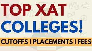 XAT best colleges Top Colleges to apply through XAT  Cutoffs Placements Fees Salary [upl. by Ramel]