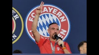 Franck Ribery verabschiedet sich  FC Bayern Fanfeier Nockherberg 2019 [upl. by Helali]