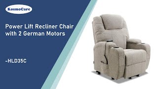 KosmoCare Power Lift Recliner Chair with 2 German Motors  Features HLD35C [upl. by Rothberg]