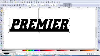 INKSCAPE FONT TO SHEETCAM [upl. by Enrol]