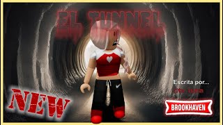 EL TUNNEL 👱‍♀️🔊😨⚫️ Roblox Brookhaven MinPelicula Robloxenespañol Brookhaven robloxterror [upl. by Gerstein]