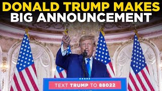 LIVE  Trumps Big Announcement  Trump News  US News LIVE  Donald Trump LIVE  Trump Speech LIVE [upl. by Neened]