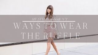 3 Ways To Wear The Ruffle  Episode No 2 [upl. by Mungam737]