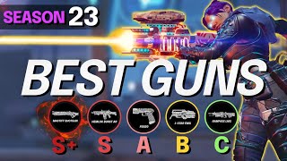 NEW SEASON 23 WEAPONS TIER LIST  BEST and WORST GUNS  Apex Legends S23 Guide [upl. by Whitcomb]