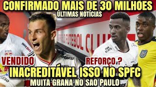 ACORDO CONFIRMADO  É MUITA GRANA NO SPFC  REFORÇOS QUE NÃO JOGAM  GALOPPO QUER IR EMBORA [upl. by Lyall]