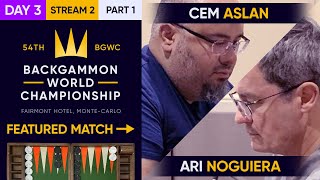 54th Backgammon World Championship  Day 3  Stream 2  Part 1  Monte Carlo Open  Main  Semis [upl. by Giffy]