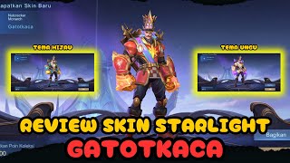 Review skin starlight gatotkaca mobile legends [upl. by Igal]