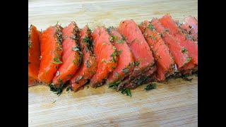 Quick Cured Salmon  How to Salted Salmon [upl. by Winchester]