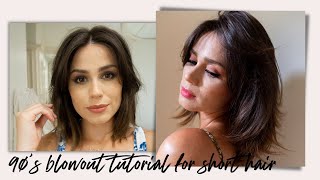 90s Blowout Tutorial for Short Hair [upl. by Marisa]