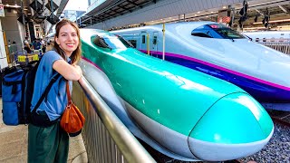 Riding Japans Bullet Train 🚅  Epic Train Journey from Tokyo to Hokkaido on the Shinkansen 🇯🇵 [upl. by Akkin]