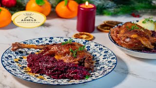 Gänsekeulen mit Rotkohl Hausmannskost [upl. by Hgielanna]