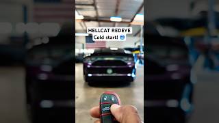 Cold start on a Hellcat REDEYE Turn your sound on 🔊 chargerhellcat [upl. by Heidi]