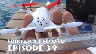 Hubsan X4 H107D review amp unboxing the smallest FPV readytofly quadcopter with DVR [upl. by Dagnah]