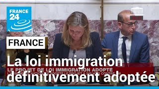 Adoption de la loi immigration  quotcest la fin dune séquence politique très intensequot [upl. by Esli]