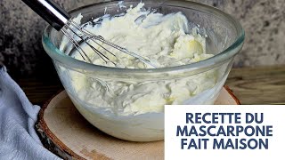 La recette du mascarpone fait maison  seulement 2 ingrédients LACHOUFAMILY [upl. by Ettesil]