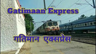 Gatimaan Express announcement 📢 amp passing Faridabad [upl. by Leirbaj]