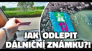 Jak odlepit dálniční známku [upl. by Machute256]