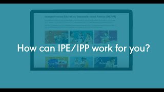 Resources Overview Interprofessional EducationInterprofessional Practice IPEIPP [upl. by Nivag]