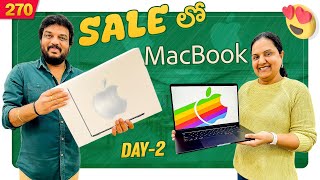 Sale lo MacBook 💻  DAY 2 Unboxing 🤩  Telugu Vlogs [upl. by Antipus234]