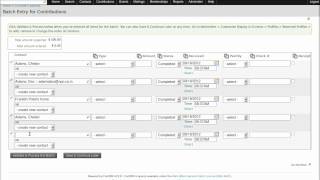 CiviCRM Demo Batch entry for contributions [upl. by Penn51]