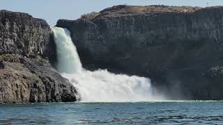 Summer Falls State Park Billy Clapp Lake Near Ephrata Soap Lake Coulee City Washington Waterfall [upl. by Ailemac454]