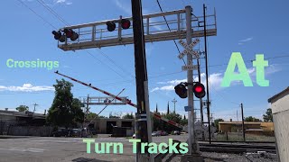 Railroad Crossings At Sharp Curve Tracks And Turnouts Compilation Part 1 [upl. by Enajyram]