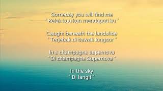 Oasis  Champaign Supernova  Lyrics  Terjemahan Indonesia [upl. by Anastase161]