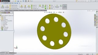 SolidWorks Tutorial Circular Pattern [upl. by Earesed524]