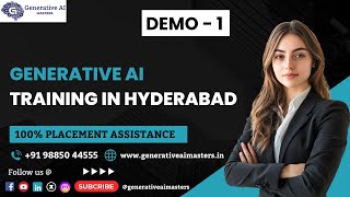 Generative AI Training In Hyderabad Online Demo Class 1 [upl. by Ilona]