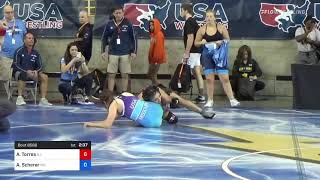 106 Lbs Consi Of 32 2  Ahsia Torres New Jersey Vs Audrey Scherer Missouri Ed62 [upl. by Ardel]