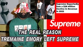 The REAL REASON Tremaine EMORY LEFT SUPREME [upl. by Aisercal]