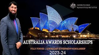 Australia Award Scholarships 202324 UrduHindi Guide [upl. by Anomar429]