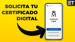 Cómo Solicitar el Certificado Digital en tu Móvil FNMT 1 EducaTutos [upl. by Wordoow]