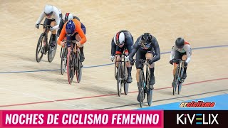 Noches de Ciclismo Femenino Kivelix  Ciclismo de pista en París 2024 [upl. by Nahtiek]