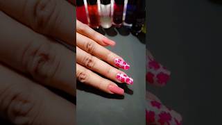 Beautiful nail design with sticker 💅😍💗nails naildesign nailart nailsart nailtutorial shorts [upl. by Pembrook]