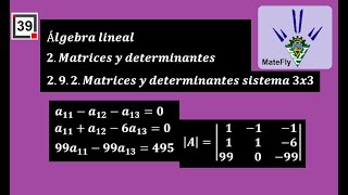 ALU2292 Aplicaciones de matrices y determinantes sistema 3x3 [upl. by Mascia57]