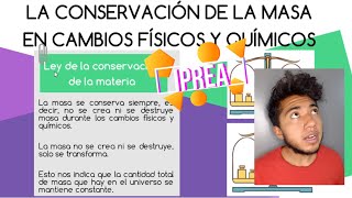 La conservación de la masa en los cambios físicos y químicos [upl. by Kiryt]