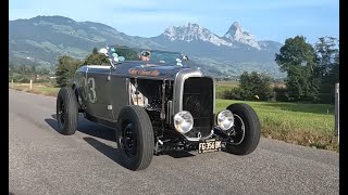 The final test drive of a 1932 Ford Roadster Hot Rod before delivery to Corsica [upl. by Sirad]